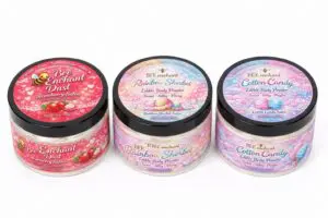Bee Enchant edible body powders, three flavors