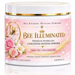 Bee Enchant premium dusting powder design