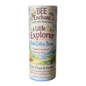 Organic cornstarch dusting powder packaging